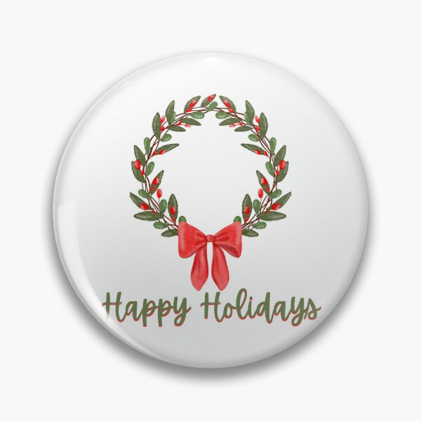 Item preview, Happy Holidays Wreath Christmas  designed and sold by artsyandinspire.