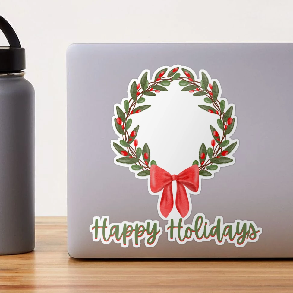 Happy Holidays Wreath Christmas 