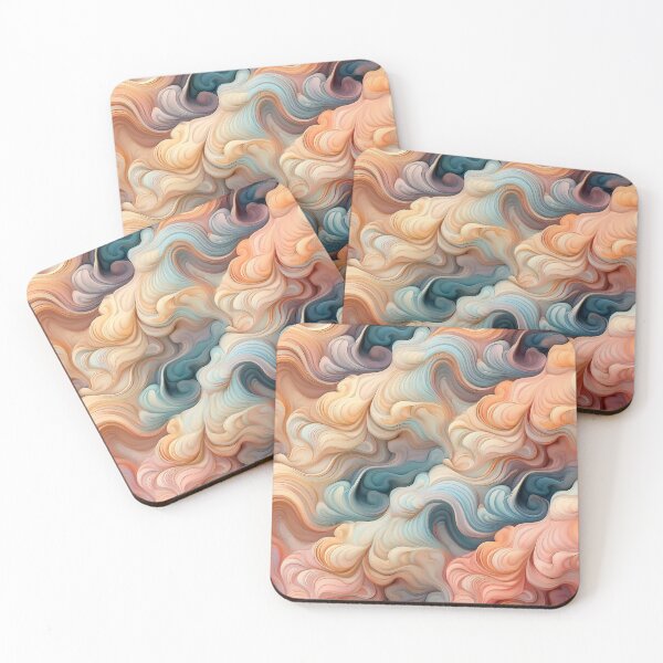 Item preview, surreal soft toned, colourful cloud pattern design 10 designed and sold by GeoffBeattie.
