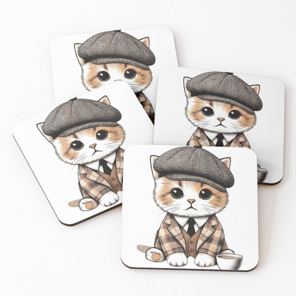 Item preview, ์Newsboy coffee cat designed and sold by MaximumCutewaii.