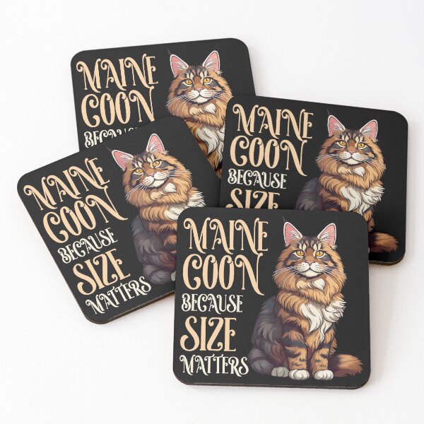 Item preview, Maine Coon Cat - Because Size Matters designed and sold by Kspirit Designs.