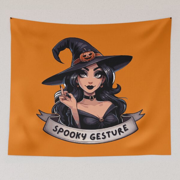 Item preview, Spooky Gesture - Halloween Witch Art | Witch Humor designed and sold by Tw1nsAIArt.