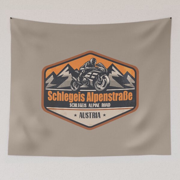 Item preview, Schlegeis Alpine Road Austria Motorcycling Mountain Design designed and sold by CynthiaGraphics.
