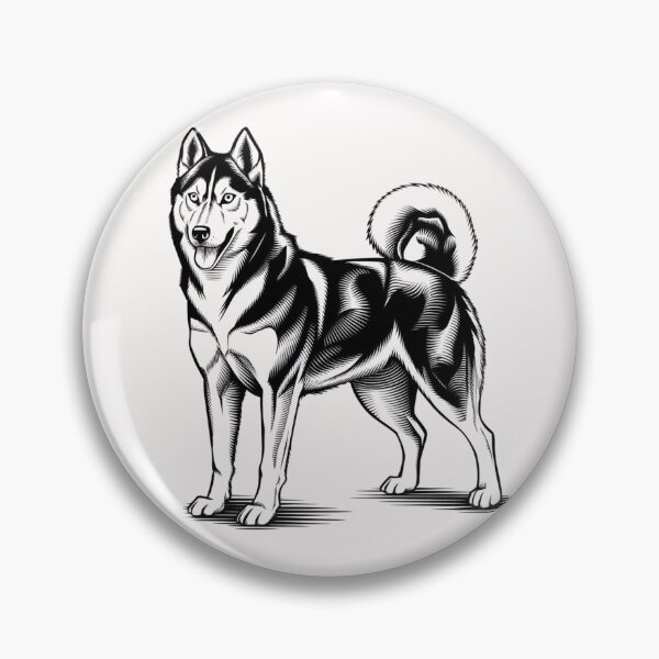 Item preview, A stylized black and white illustration of a siber designed and sold by chessnegocios.
