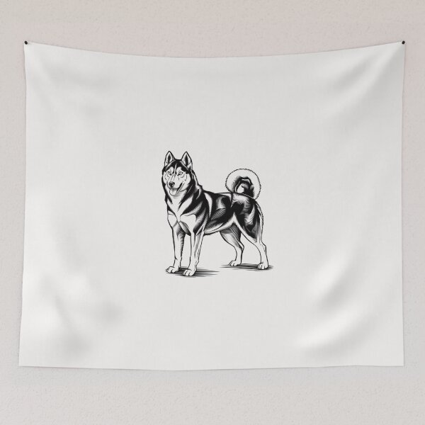 Item preview, A stylized black and white illustration of a siber designed and sold by chessnegocios.