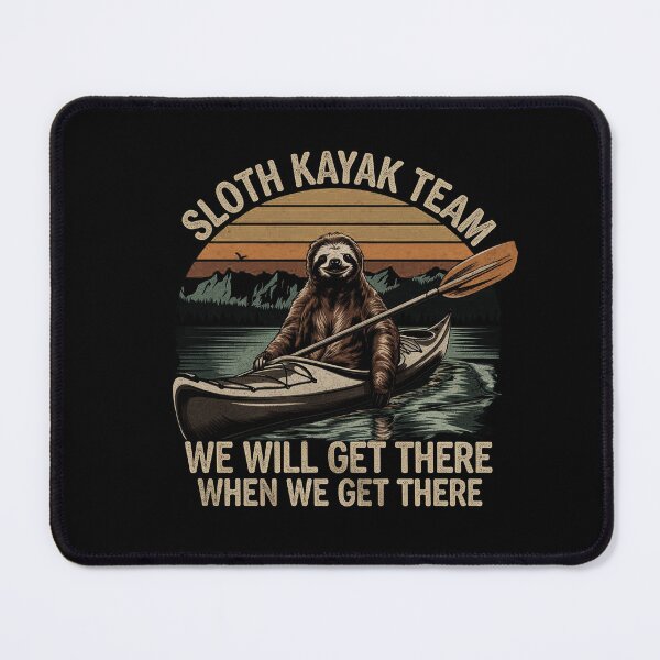 Item preview,   Sloth Kayaking, Sloth Kayak Team funny Vintage Kayaking sayings designed and sold by SOUFIANE1991.