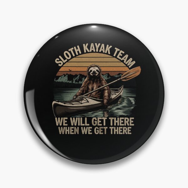 Item preview,   Sloth Kayaking, Sloth Kayak Team funny Vintage Kayaking sayings designed and sold by SOUFIANE1991.