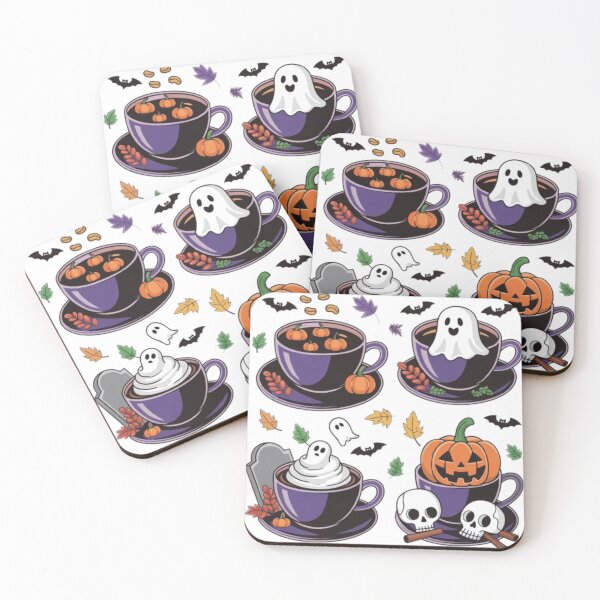 Item preview, Spooky Halloween Coffee Cups – Cute and Creepy Halloween Vibes designed and sold by GemBob Creations.