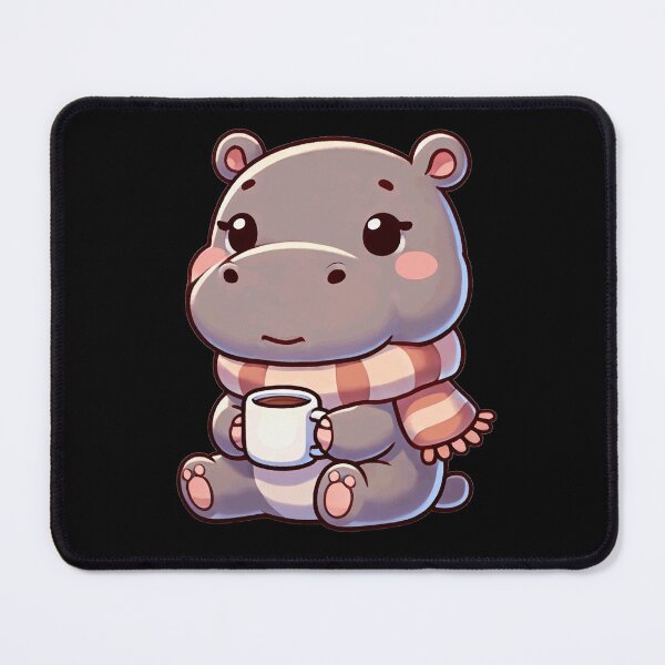 Item preview, Christmas Hippo & Coffee Women Hippo Lover designed and sold by BlueBerry-Pengu.