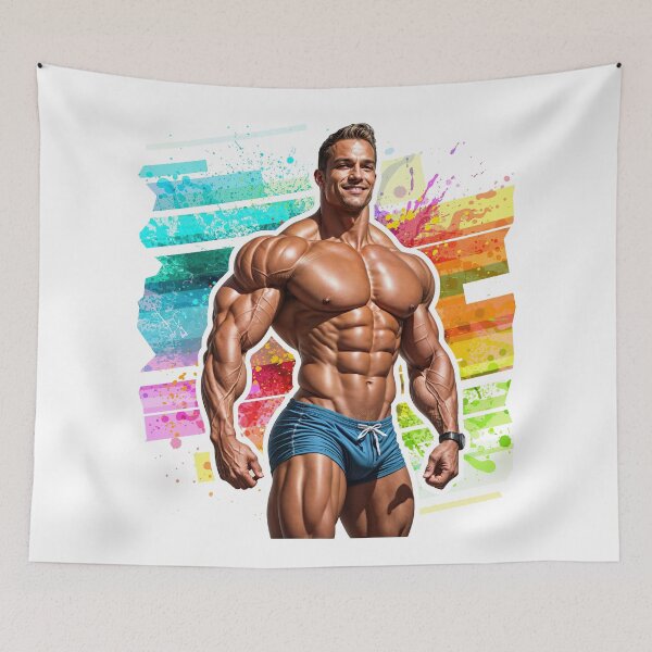 Item preview, New Series: Bodybuilder Sticker #58 designed and sold by ForeverPrintsOK.