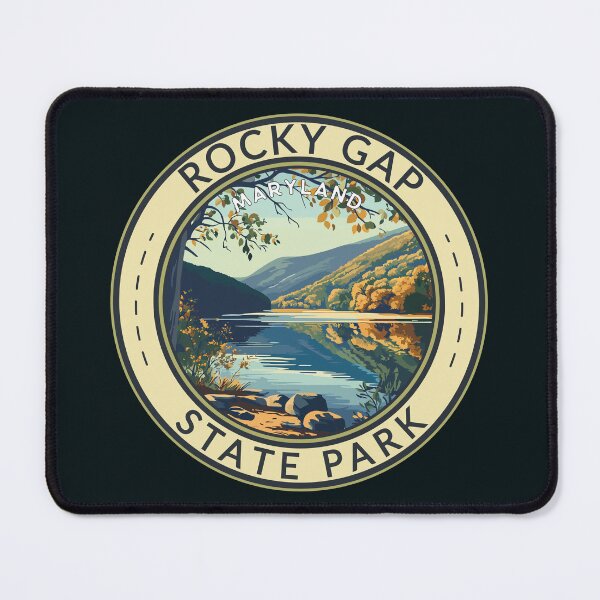 Item preview, Rocky Gap State Park Maryland Travel Art Badge designed and sold by KrisSidDesigns.
