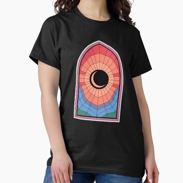 Item preview, Stainglass Solar Eclipse Retro Gothic Portal designed and sold by VitrauxNoirs.