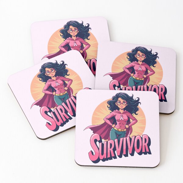 Item preview, Women Survivor Breast Cancer Awareness Superwomen Survivor designed and sold by PurpleLoveStore.