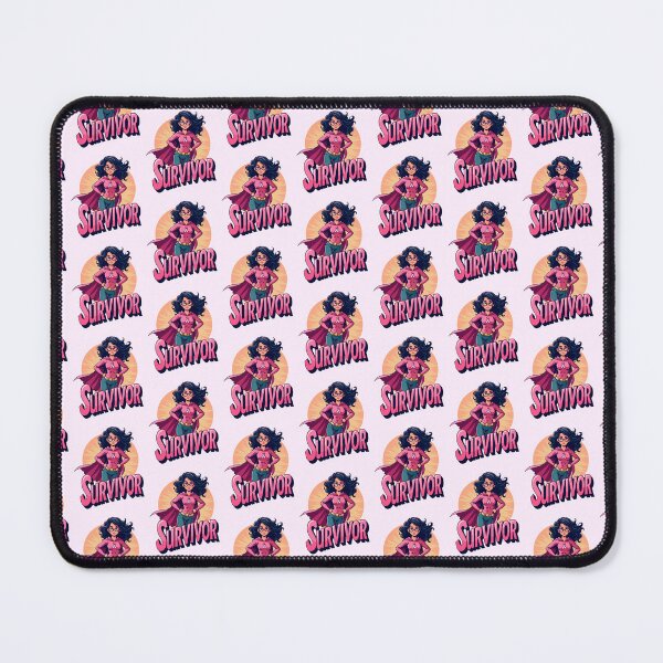 Item preview, Women Survivor Breast Cancer Awareness Superwomen Survivor designed and sold by PurpleLoveStore.