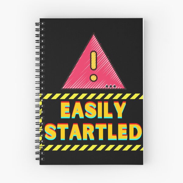 Item preview, Warning: Easily Startled - Minimalistic Caution Sign Design designed and sold by Colorful-Garden.