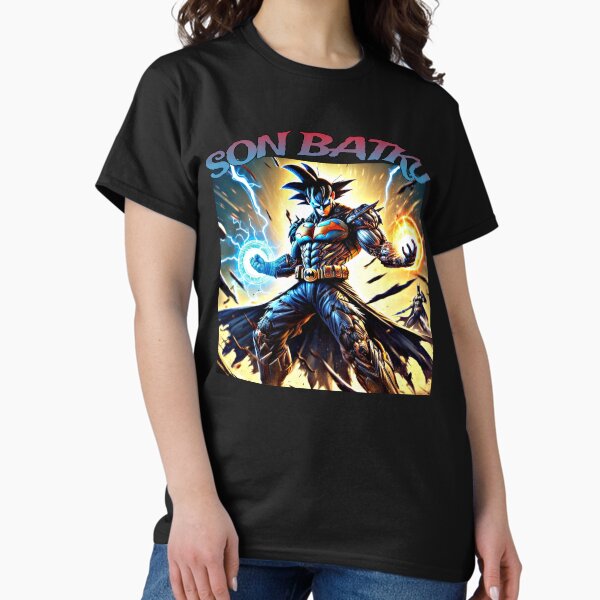 Item preview, Epic fusion of two of the greatest superheroes of all time. The Bat and the Saiyan are at the top of their game in this legendary union. designed and sold by GadirMilenario.