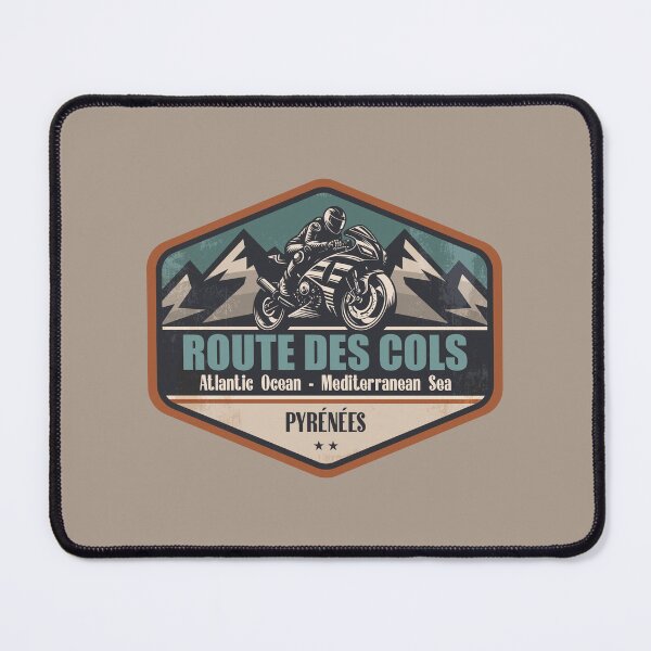 Item preview, Route des Cols Pyrenees Motorcycling Mountain Design designed and sold by CynthiaGraphics.
