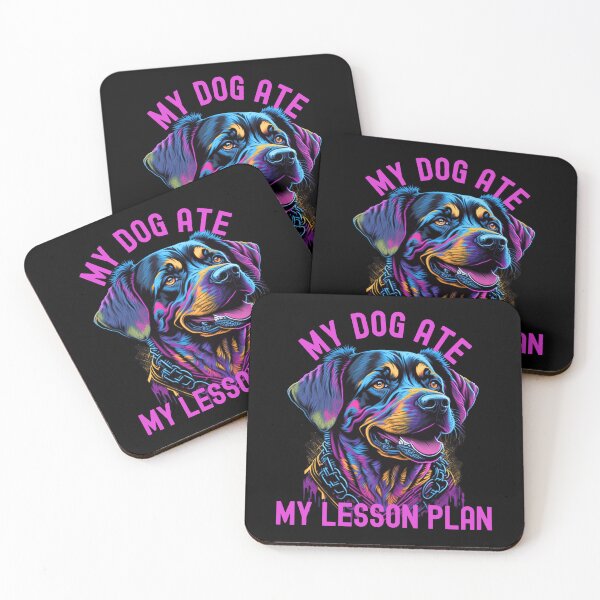 Item preview, My Dog Ate My Lesson Plan | Rottweiler Loving Teacher | Teacher Who Loves Rottweiler | Teacher Dog Lover | Professor Dog Lover | Educator Dog Lover | Teacher Humor | Rottweiler Dog Teacher designed and sold by jadedscientist.