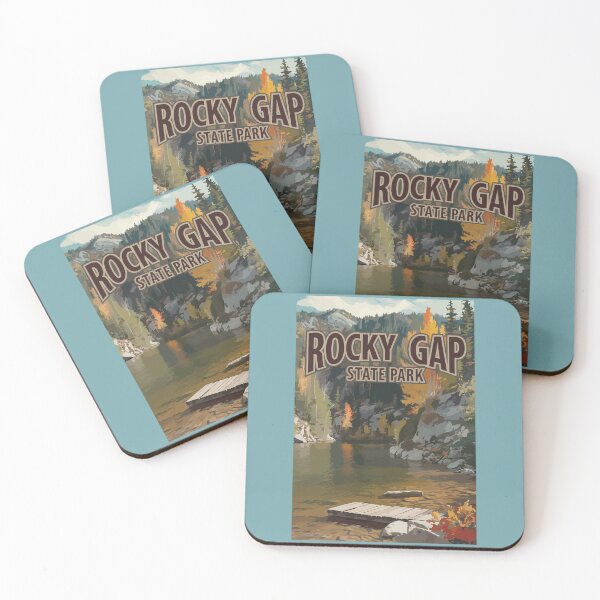 Item preview, Rocky Gap State Park Maryland Travel Art Vintage designed and sold by KrisSidDesigns.