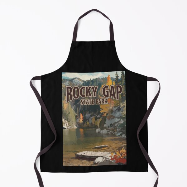 Item preview, Rocky Gap State Park Maryland Travel Art Vintage designed and sold by KrisSidDesigns.