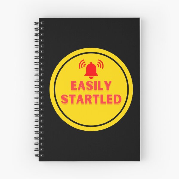 Item preview, Warning: Easily Startled - Minimalistic Caution Sign Design designed and sold by Colorful-Garden.