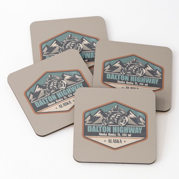 Item preview, Dalton Highway Alaska Motorcycling Mountain Design designed and sold by CynthiaGraphics.