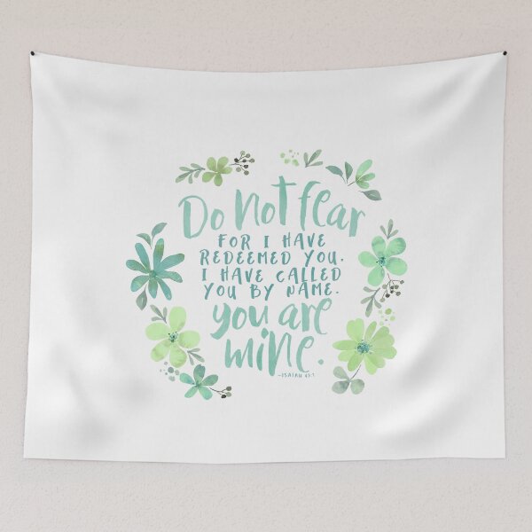 Item preview, Have Called You By Name You Are Mine Isaiah 43:1 Teal designed and sold by amazingjoy.