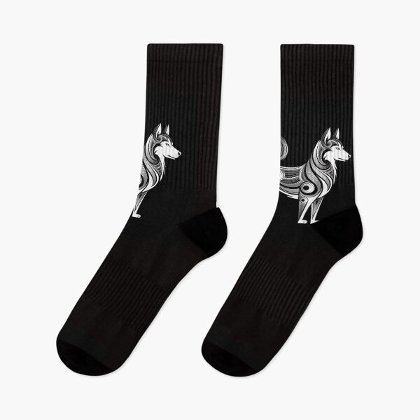 Item preview, A stylized black and white illustration of a siber designed and sold by chessnegocios.