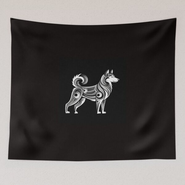 Item preview, A stylized black and white illustration of a siber designed and sold by chessnegocios.