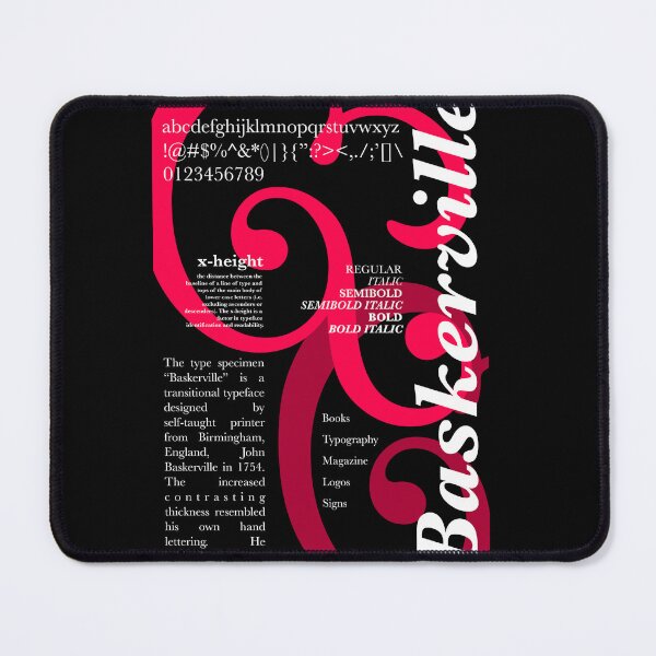 Item preview, Baskerville Type Specimen  designed and sold by TheThreeOFive.