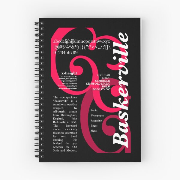 Item preview, Baskerville Type Specimen  designed and sold by TheThreeOFive.