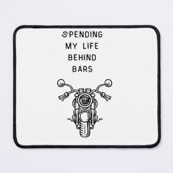 Item preview, Motorcycle humor, spending my life behind bars, stickers and stuff designed and sold by Smallfish1274.