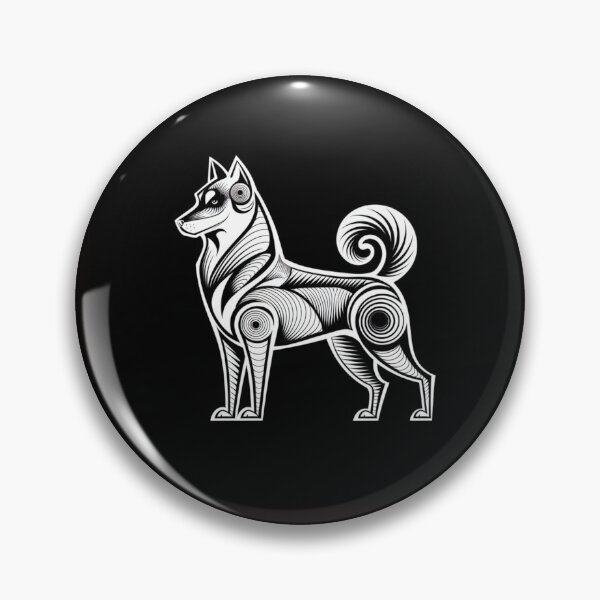 Item preview, A stylized black and white illustration of a siber designed and sold by chessnegocios.