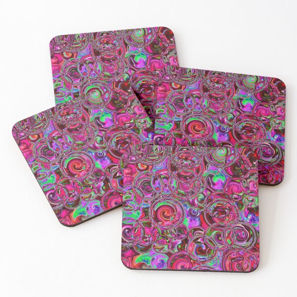 Item preview, Red & Maroon Hydrangea Fractal Circles designed and sold by SXW Designs.