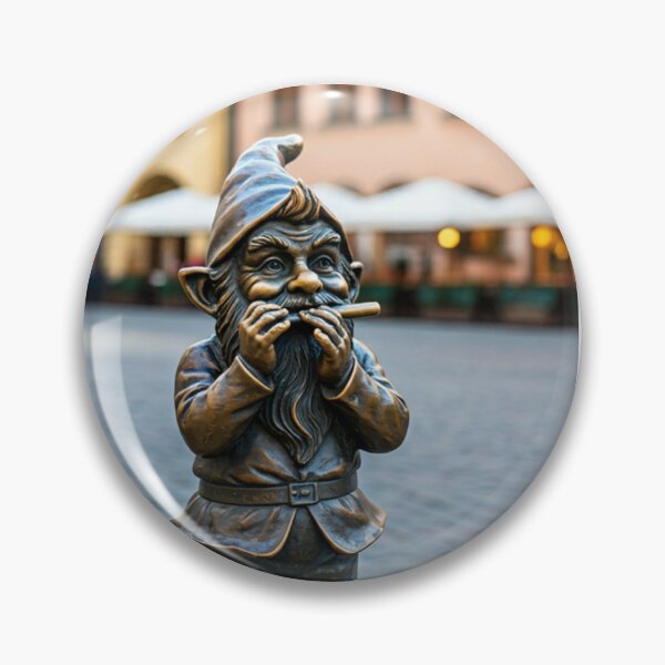 Item preview, Thinking of Wroclaw - Gnome With Flute designed and sold by Purrfecta.