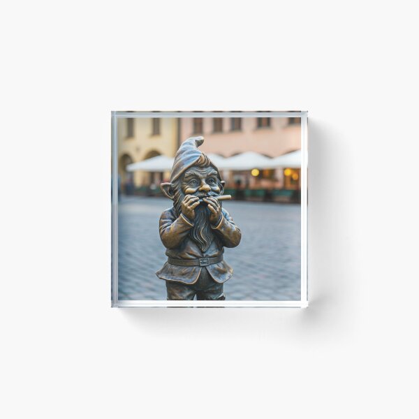 Item preview, Thinking of Wroclaw - Gnome With Flute designed and sold by Purrfecta.