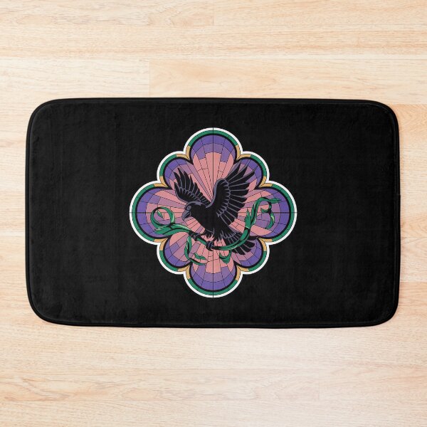 Item preview, Stainglass Black Crow Retro Gothic Portal designed and sold by VitrauxNoirs.