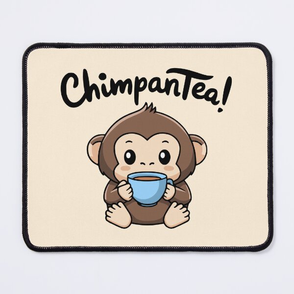 Item preview, Chimpantea! Cute Chimpanzee Tea Pun designed and sold by PMCreative.