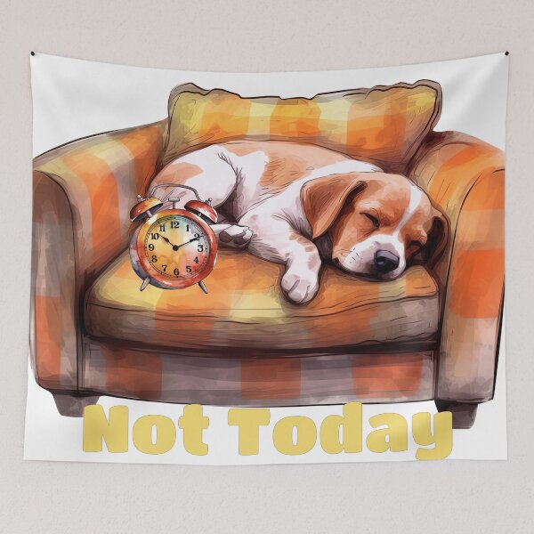 Item preview, Not Today Sleeping Dog designed and sold by Lori Winslow Designs.