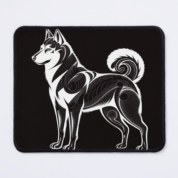 Item preview, A stylized black and white illustration of a siber designed and sold by chessnegocios.