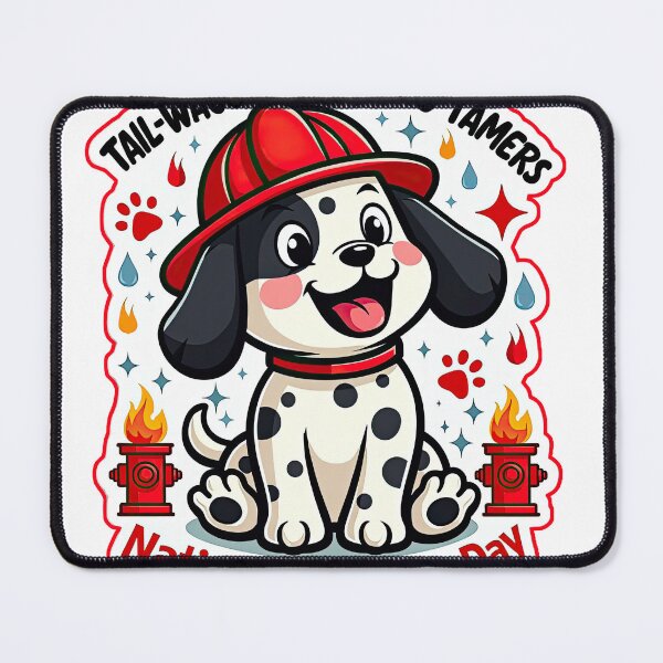 Item preview, Sticker T-Shirt Design Trending: National Fire Pup Day designed and sold by ForeverPrintsOK.
