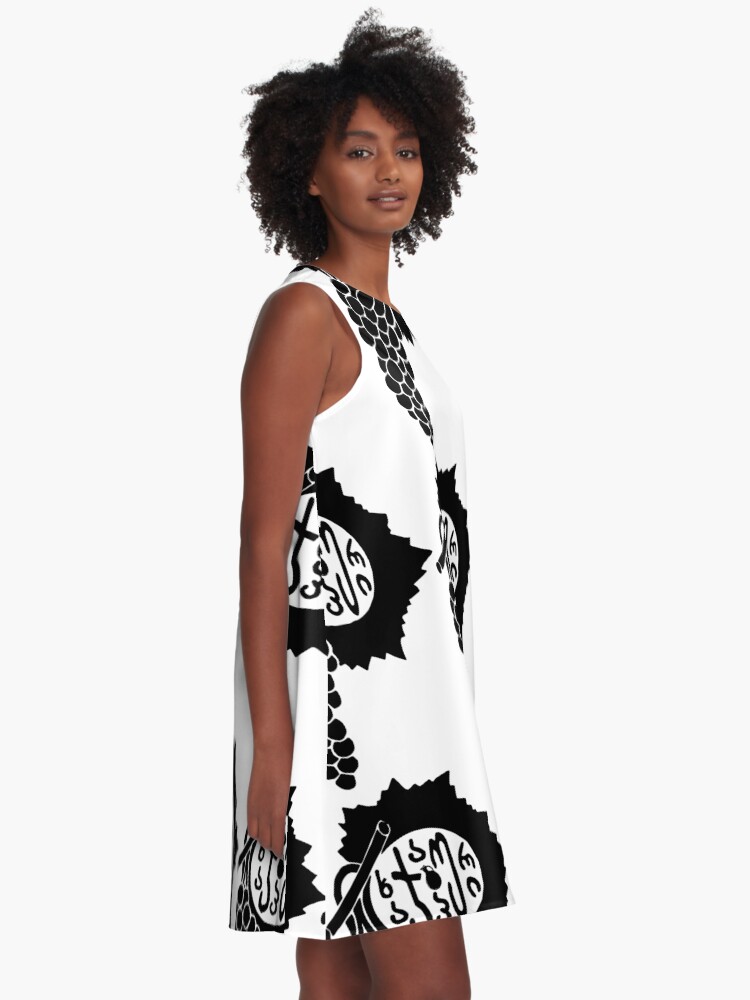 Thumbnail 2 of 4, A-Line Dress, Restorani Khachapuri logo designed and sold by DostoyevskyNSon.