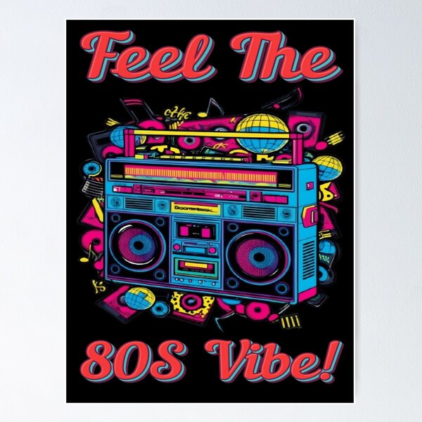 Artikel-Vorschau von Feel The 80S Vibe!, designt und verkauft von Shirtify2024.