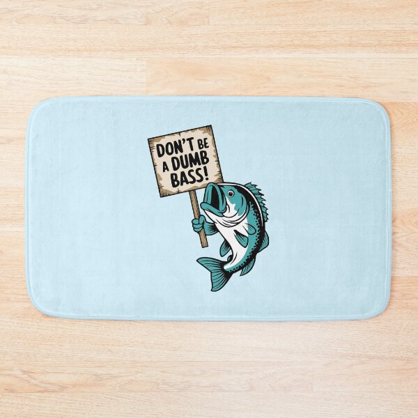 Item preview, Don't Be A Dumb Bass! Cute Bass Fish Pun! designed and sold by PMCreative.