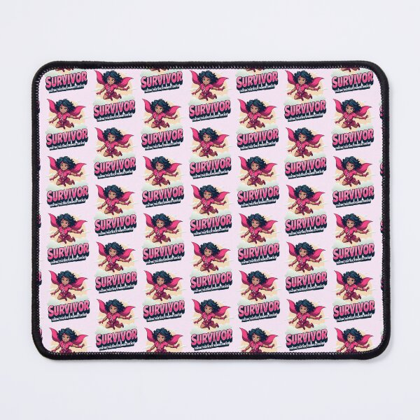 Item preview, Women Survivor Breast Cancer Awareness Superwomen Survivor designed and sold by PurpleLoveStore.