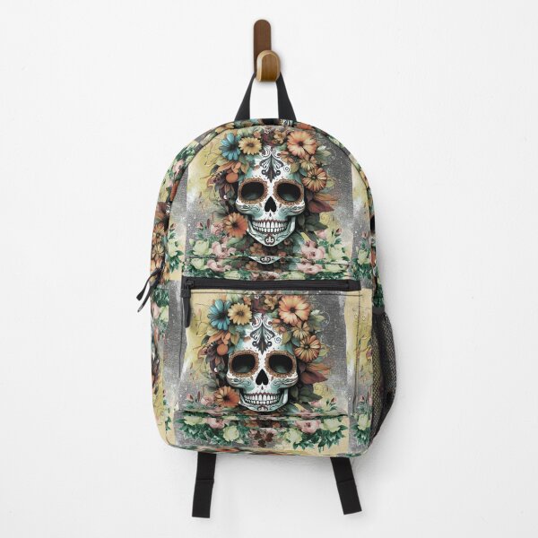 Item preview, Skull in a bed of Flowers, Bones, Skull head, Flowers, Autumn Season designed and sold by myartisanco.