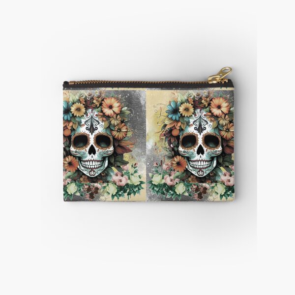 Item preview, Skull in a bed of Flowers, Bones, Skull head, Flowers, Autumn Season designed and sold by myartisanco.