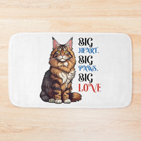 Item preview, Maine Coon Cat - Big Heart Big Paws Big Love designed and sold by Kspirit Designs.