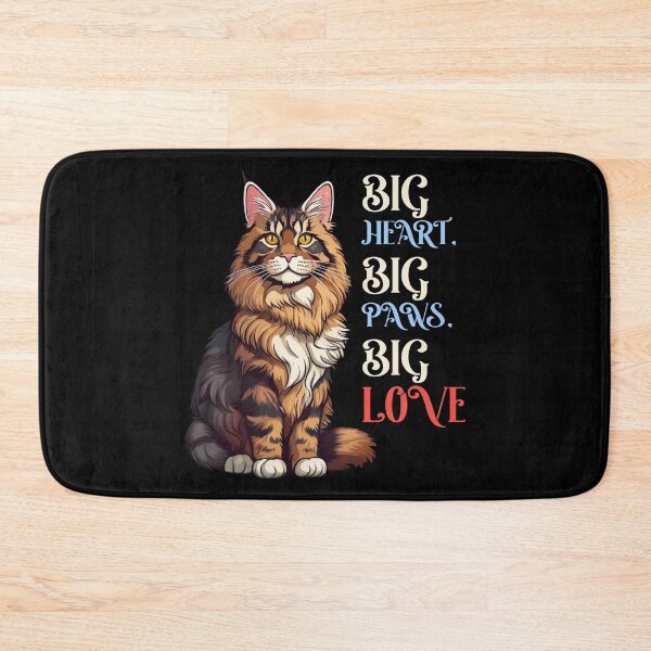 Item preview, Maine Coon Cat - Big Heart Big Paws Big Love designed and sold by Kspirit Designs.
