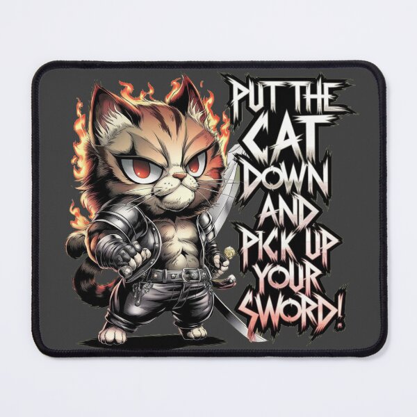 Item preview, FIERY FIGHTER CAT! designed and sold by SharingLove.